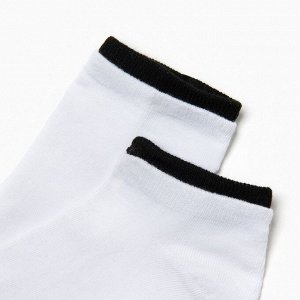 Носки женские, цвет белый/чёрный