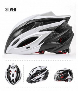 Велосипедный шлем KINGBIKEA D015-1 (Черный-Белый)