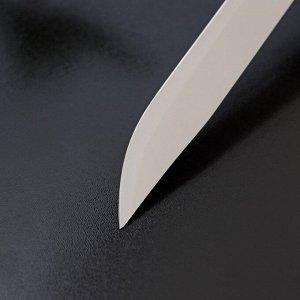 Нож кухонный Доляна «Грайм», лезвие 15 см, цвет чёрный