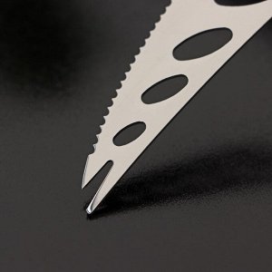 Нож для сыра Доляна «Ломоть», ручка из гевеи, 14,4?3 см