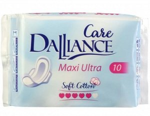 Прокладки гигиенические "DALLIANCE Care Maxi Ultra" (10 шт.)