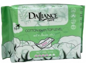 ПРОКЛАДКИ ГИГИЕНИЧЕСКИЕ "DALLIANCE CARE COTTON TOUCH NORMAL ULTRA" (10 ШТ.)