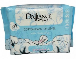 Прокладки гигиенические "DALLIANCE Care COTTON touch SUPER Ultra" (10 шт.)