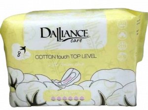 Прокладки гигиенические "DALLIANCE Care COTTON touch SUPER PLUS Ultra" (8 шт.)