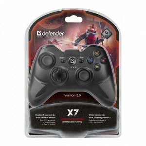 Беспроводной Геймпад (джойстик) Defender X7 USB, Bluetooth, Android, Li-Ion, 64269