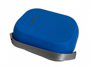 Колонка Smartbuy BLOOM, 3Вт, Bluetooth, MP3, FM-радио, синяя, SBS-150