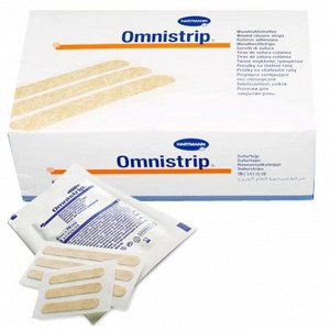 Лейкопластырь (пластырь) Omnistrip 6*38 мм стерильный, на операционные швы, 6 полосок/шт, Германия
