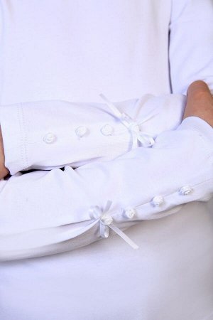 Блузка для девочки "Алена" арт. 13143 (белый)