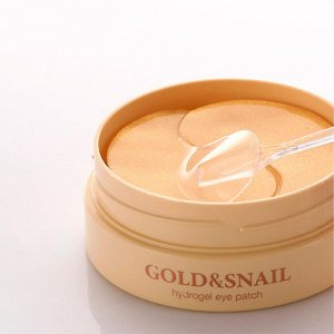 Гидрогелевые патчи для век с муцином улитки Snail & Gold Hydrogel Eye Patch