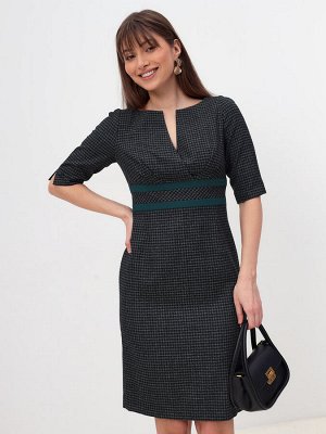 Платье футляр офисное в клетку, арт. 51605-6