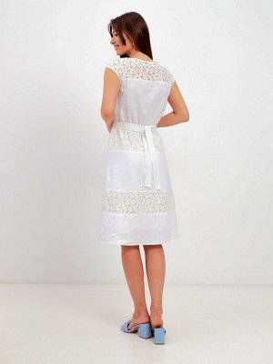 Платье льняное с кружевом, арт. 52590-1