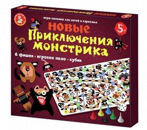 Игра-ходилка настольная "Новые приключения монстрика"
