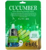 e`kel Маска-салфетка для лица &quot;Огурец&quot; / CUCUMBER Ultra Hydrating Essence Mask