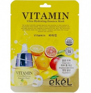 Ekel cosmetics Маска тканевая с витамином С VITAMIN,  25 мл