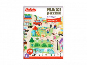 Пазлы MAXI Baby Toys "В городе" 20 эл (поле 61х47см)