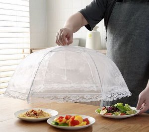 Большая москитная сетка зонтик на стол для продуктов