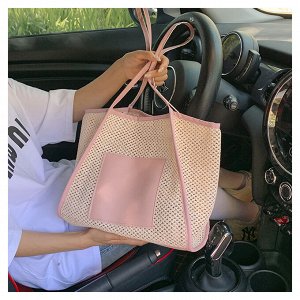 Женская сумка через плечо, плетеная, летняя сумка