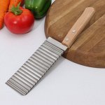 Овощерезка фигурная Доляна, 27*6 см, цвет серебряный, бежевый