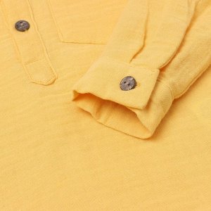 Комплект детский (лонгслив/брюки), цвет жёлтый, рост