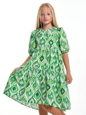Mini Maxi Платье (128-146см) UD 7927-1(3) зеленые узоры