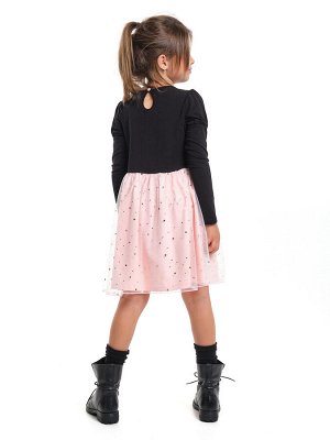 Платье (98-122см) UD 4418-1(2) черный/розовый