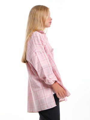 Рубашка для девочки (128-146см) UD 7983-2(3) розовая клетка
