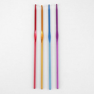 Крючок для вязания, d = 3 мм, 15 см, цвет МИКС