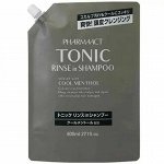 Шампунь для волос с ментолом Pharmaact Cool Tonic Rinse in Shampoo Refill 800 мл/запасной, шт