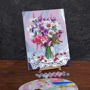 Картина по номерам на холсте с подрамником «Весенний букет», 40х30 см