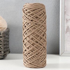 Шнур для вязания 100% полиэфир, ширина 3 мм 100м (латте)
