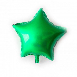 Шар оформительский Звезда, зеленая, 1 шт. (18''/46 см)
