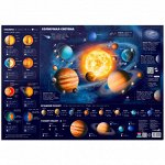 Плакат дидактический с дополненной реальностью. Солнечная система. 45x64 см. ГЕОДОМ
