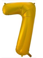 Шар фигура, Цифра 7, золото, 1 шт. (36&#039;&#039;/90 см)