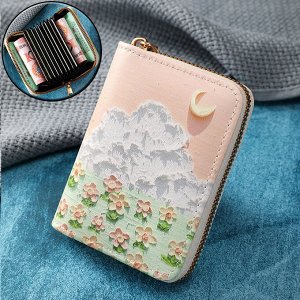 Компактный кошелек, женский мини-кошелек, экокожа