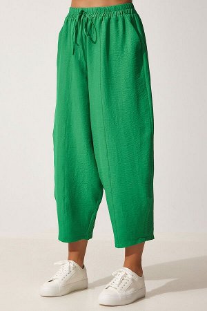 Женские зеленые мешковатые брюки Airrobin с карманами OH00046