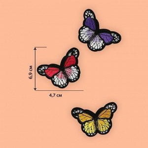 Набор термоаппликаций «Бабочки», 3 шт