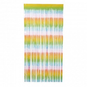 Праздничный занавес «Дождик», р. 200 х 100 см, разноцветный