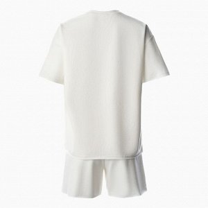 Комплект женский (футболка, шорты) MINAKU: Casual Collection, экрю
