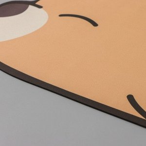Коврик для дома Доляна «Мишка», 40x60 см, цвет бежевый