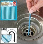 Палочки от засора слива раковины Sani Sticks, 1 уп. (12 шт)