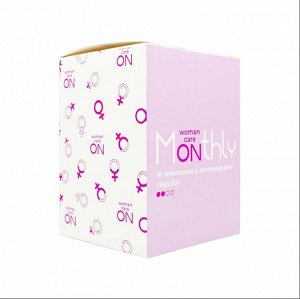 Monthly Compact Regular тампоны гигиен.с аппликат. 16шт / 48шт / Mont-2 / 678041