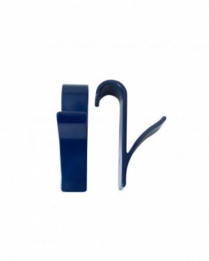 Комплект крючков на полотенцесушитель (цвет: тёмно-синий, в комплекте 2 шт.), d=20мм, ABS- пластик.