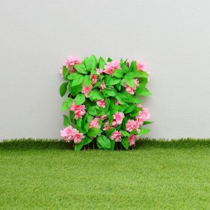 Ограждение декоративное, 110 x 40 см, «Розовые цветы», Greengo