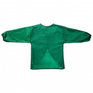 Фартук-накидка с рукавами для труда, 610 х 440 мм, 3 кармана, рост 120-146 см, Calligrata, зелёный, длина рукава 34 см