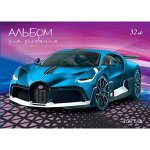 Альбом для рисования 32л склейка &quot;Авто&quot; АР144 Гранит