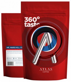 Кофе Mr. Mario (эспрессо-смесь), 60% арабика 40% робуста, Atlas Coffee, 1 кг