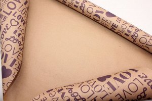 Бумага крафт Love is 60см*10м