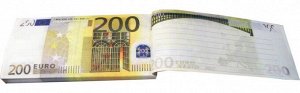 Блокнот Забавная пачка 200 евро
