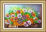 Набор (вышивка бисером) Корзина с виолами