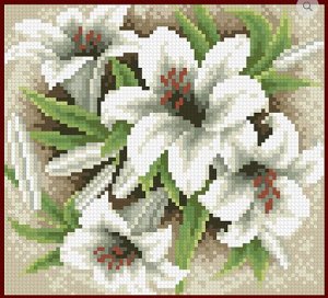 Набор (алмазная мозаика) Садовые лилии